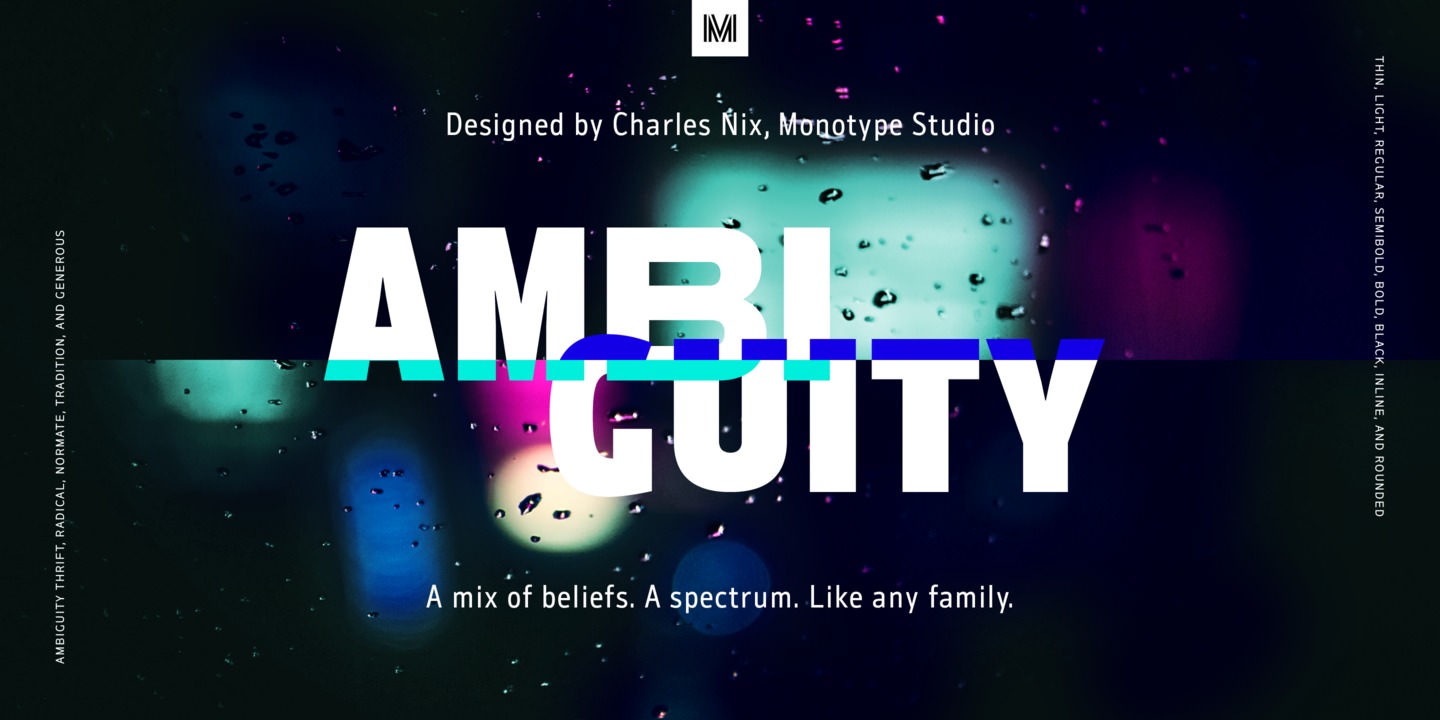 Ambiguity Radical Font preview